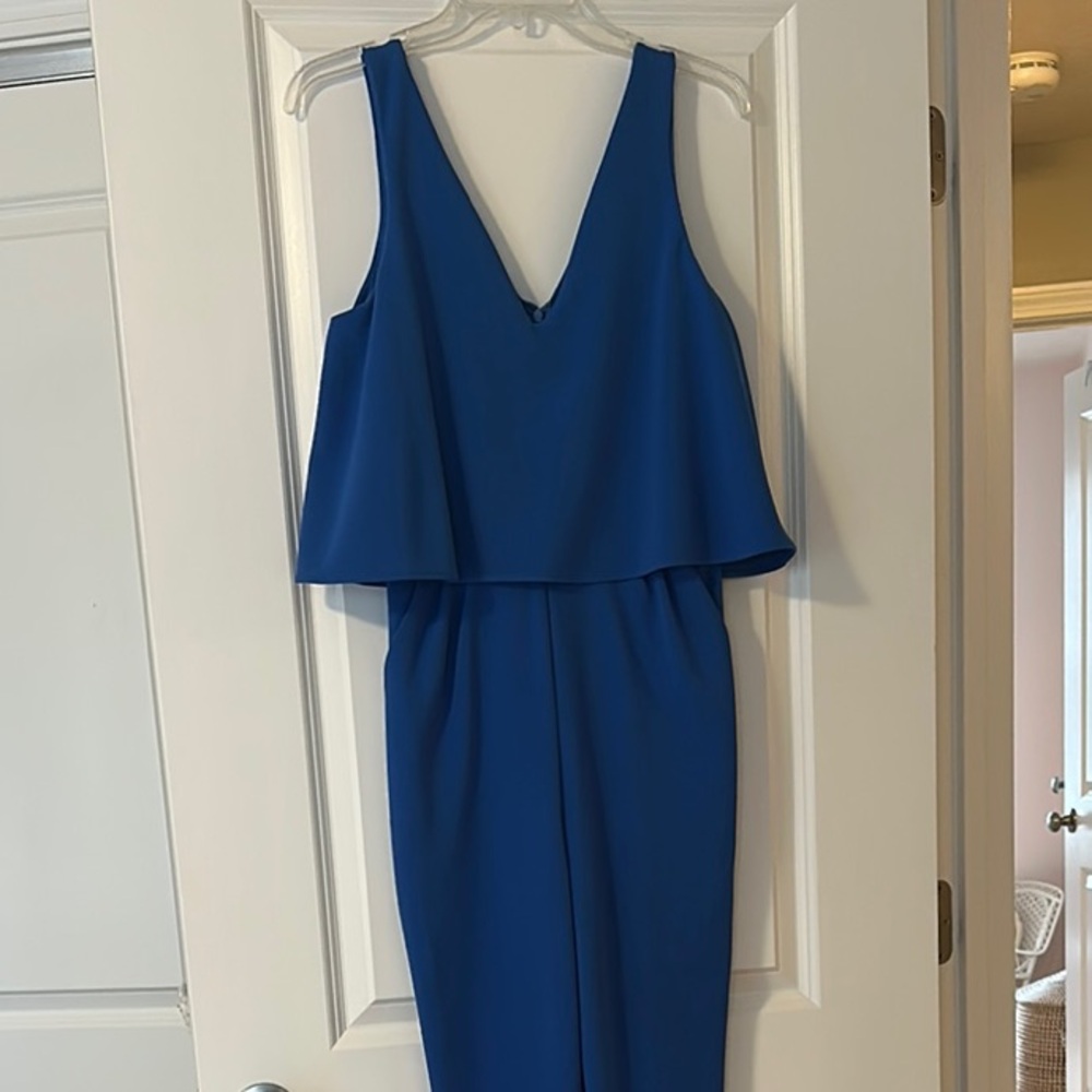 Aqua - Blue Sleeveless Jumpsuit